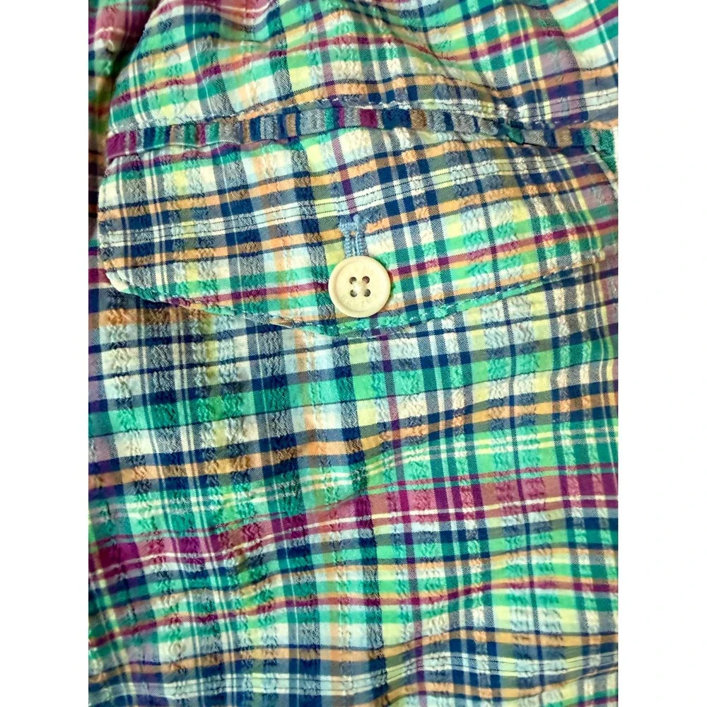 Tommy Bahama Mens XXL Plaid Seersucker Swim Trunks Board Shorts Multicolor 6in